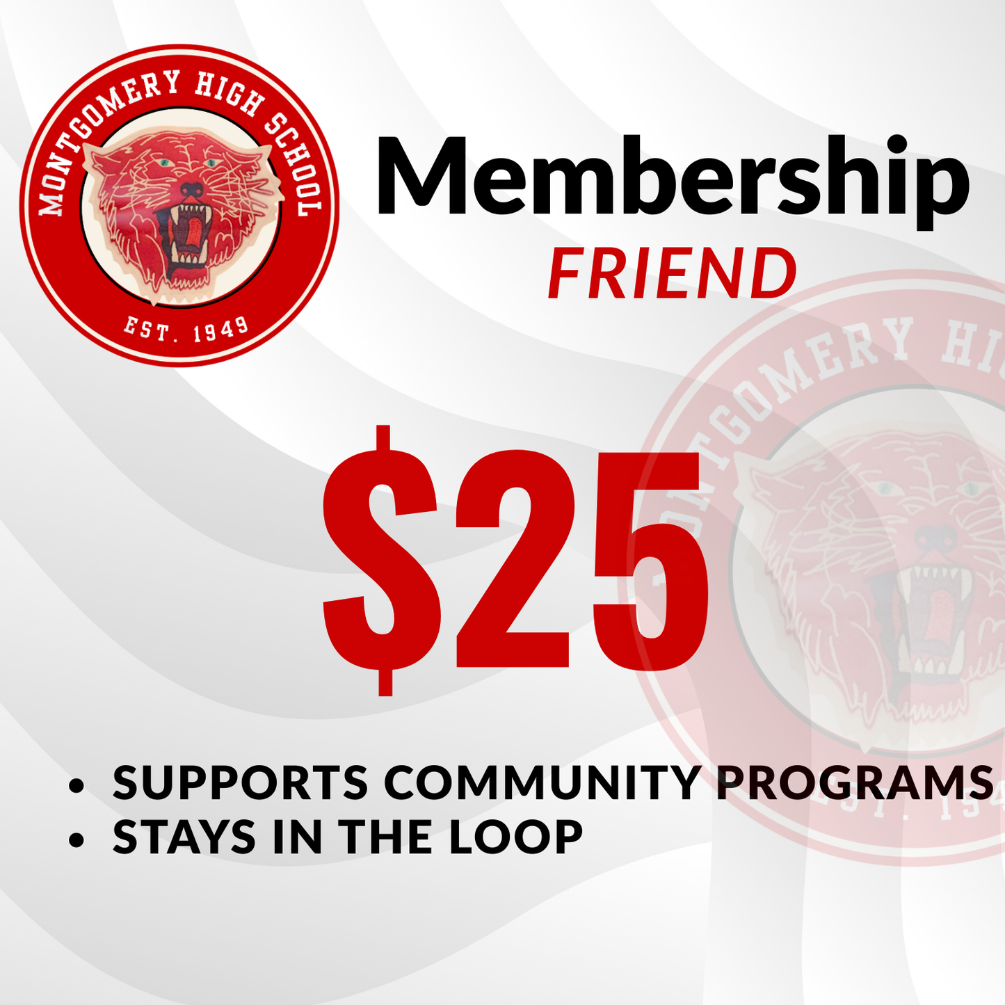 Friend - $25/year